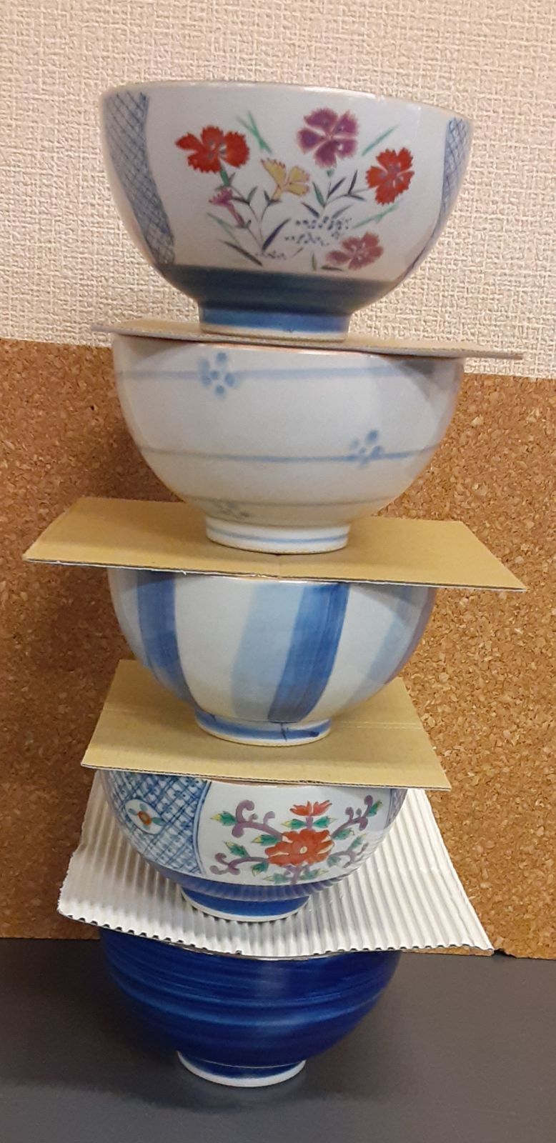 有田焼 絵変わり小丼五個セット 飯椀 大ぶりご飯茶碗 - メルカリ