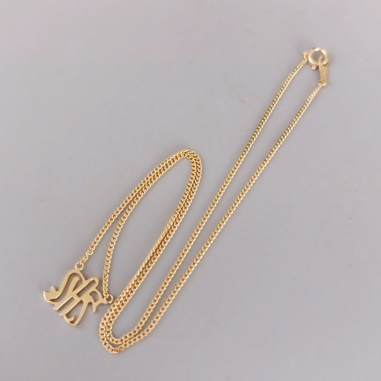 18金 K18 男女兼用 田中貴金属 デザインネックレス 3.9g 41㎝ Z82