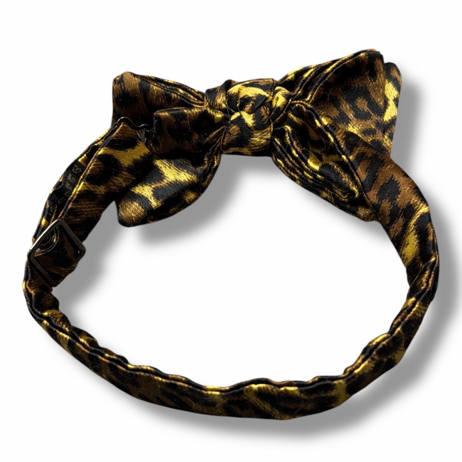 参考上代9900円 WACKO MARIA LEOPARD BOW TIE レオパード柄 蝶ネクタイ