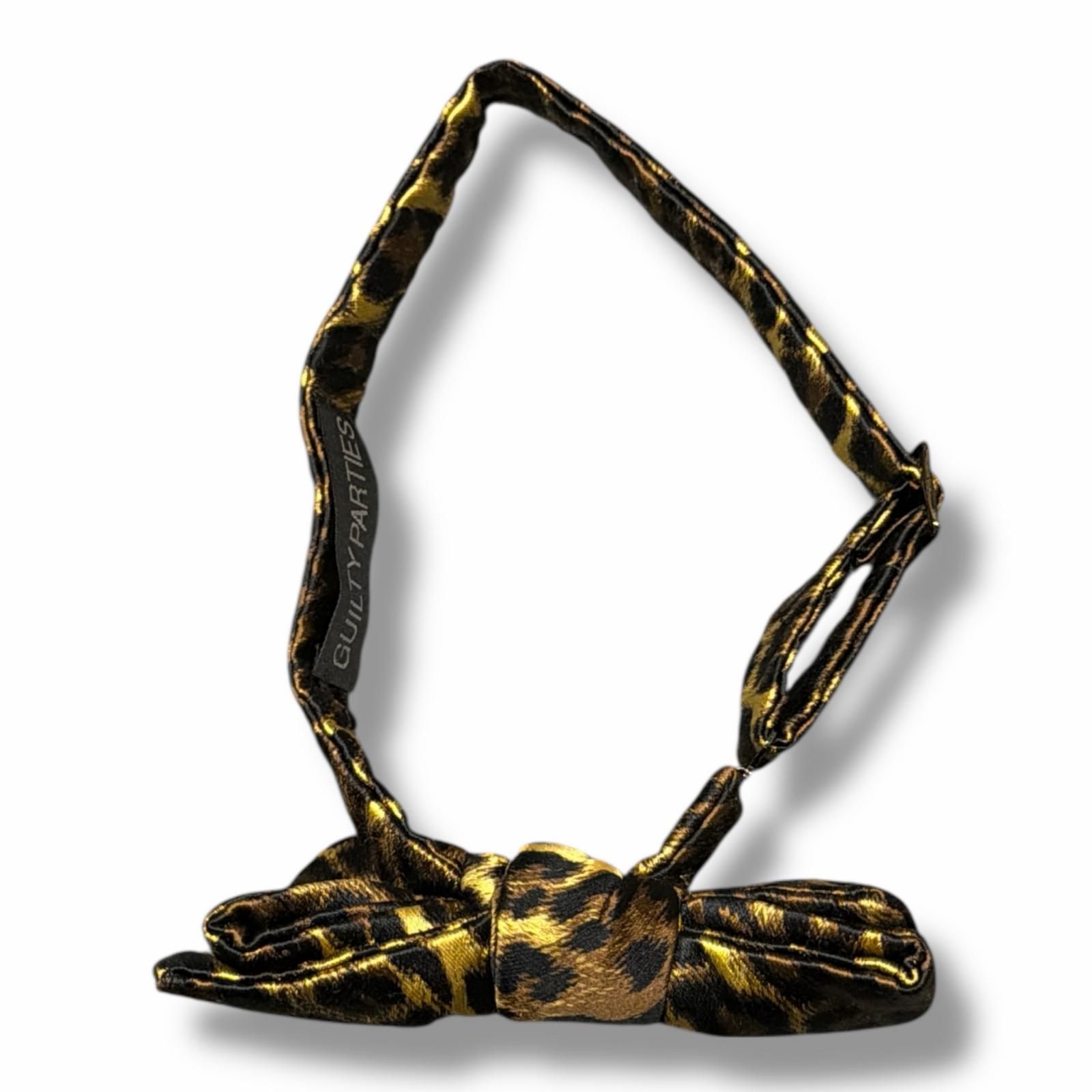 参考上代9900円 WACKO MARIA LEOPARD BOW TIE レオパード柄 蝶ネクタイ