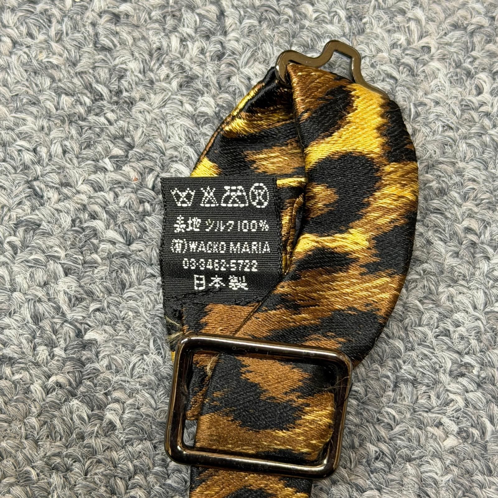 参考上代9900円 WACKO MARIA LEOPARD BOW TIE レオパード柄 蝶ネクタイ