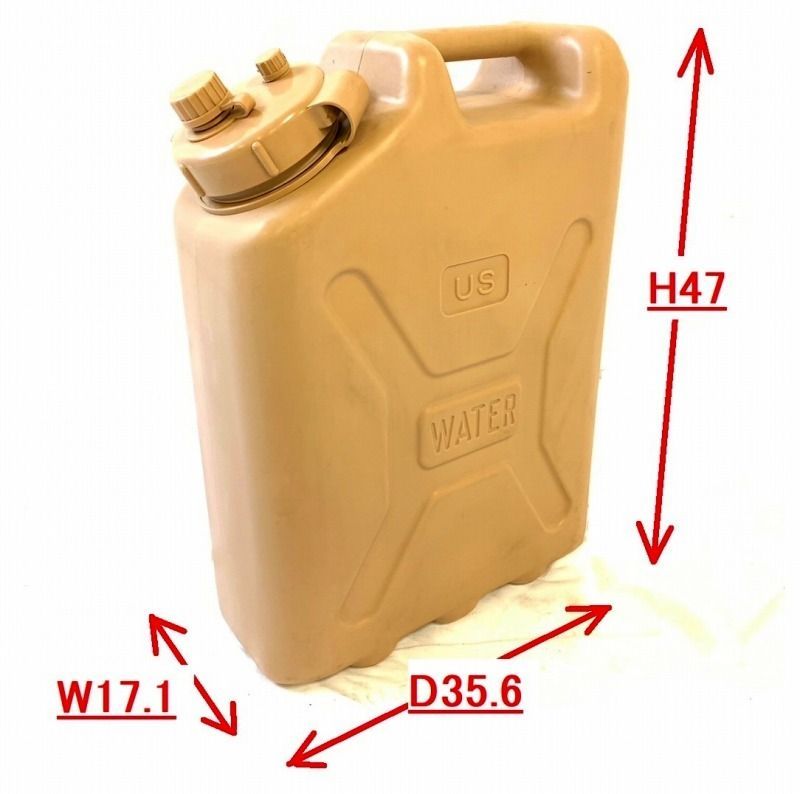 米軍放出品】未使用品 ウォータータンク ポリタンク ジェリカン 5GAL