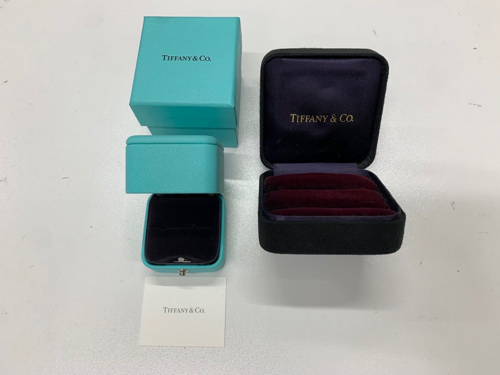 ジュエリーケース Tiffany ティファニー 空箱 2個セット 送料込み