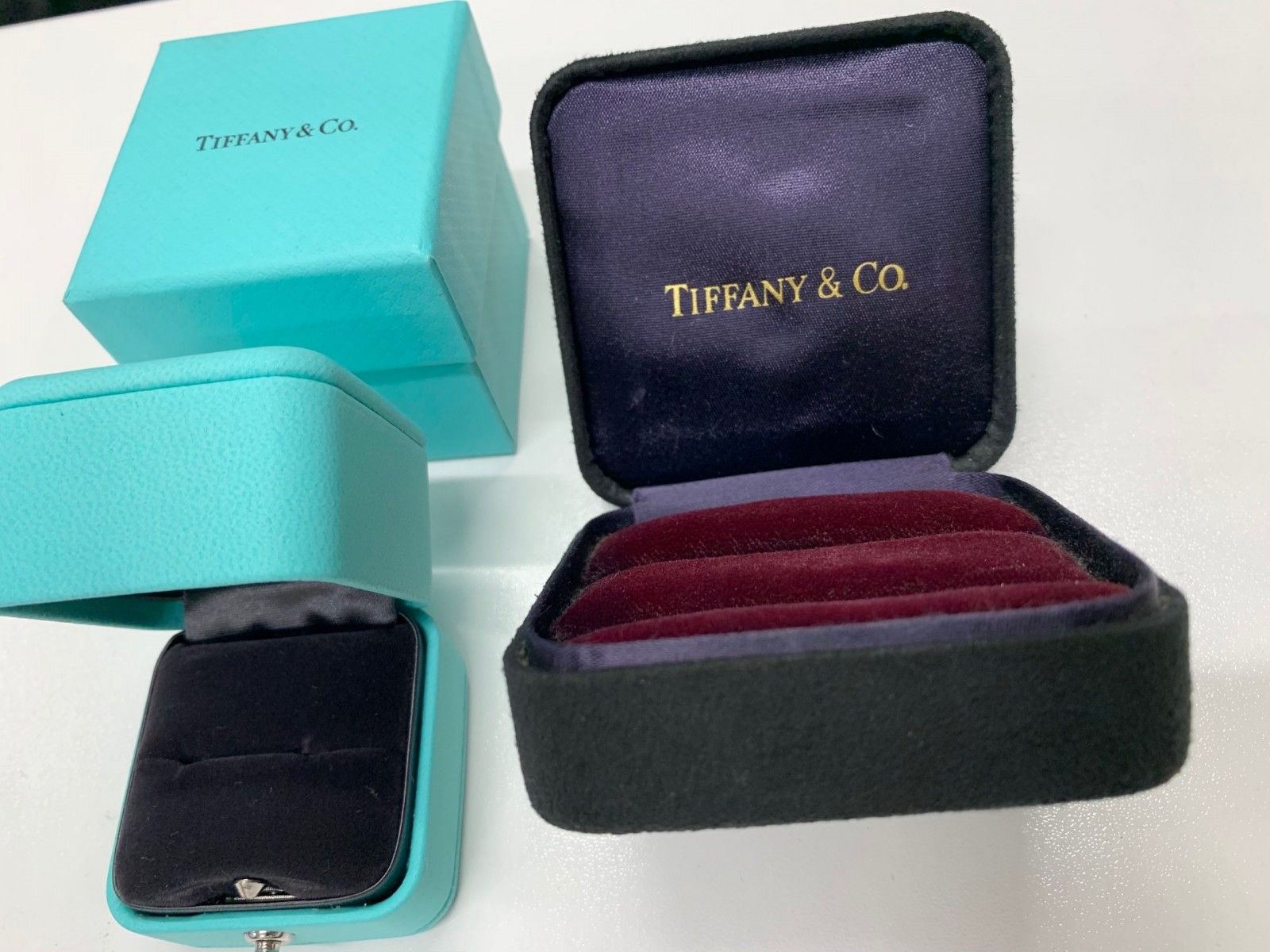 ジュエリーケース Tiffany ティファニー 空箱 2個セット 送料込み