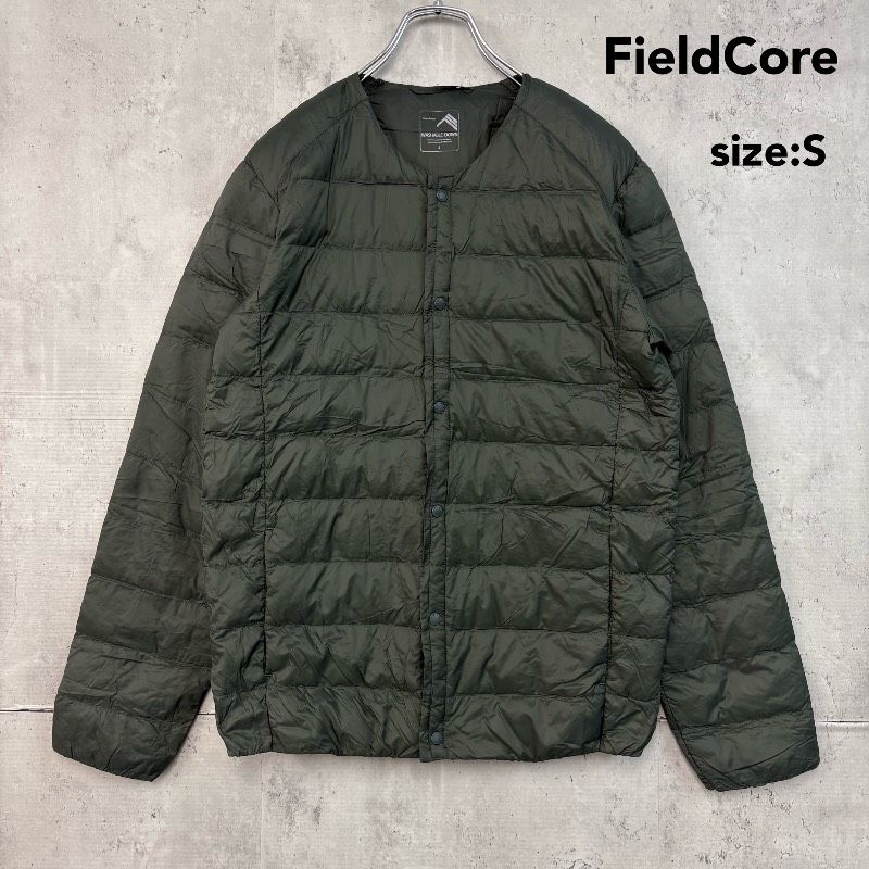 美品 ワークマン リペアテック 洗えるダウン ライトジャケット S 濃緑