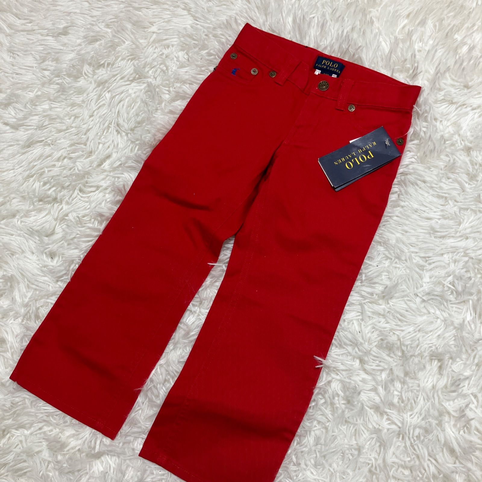 ラルフローレン 赤 パンツ タグ付き未使用 - メルカリ