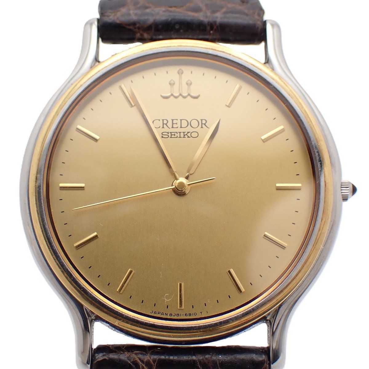 裏蓋刻印あり】SEIKO セイコー クレドール シグノ 18KT/SS クォーツ