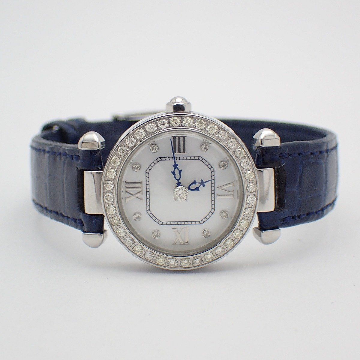 美品】Lunage ルナージュ ダイヤ0.55ct入り クォーツ レディース