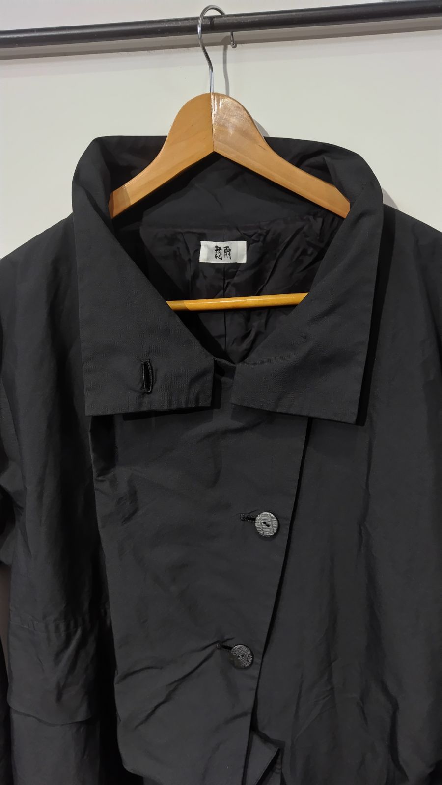 h105◇慈雨じう◇黒 ロングコート アシンメトリー 超変形モード