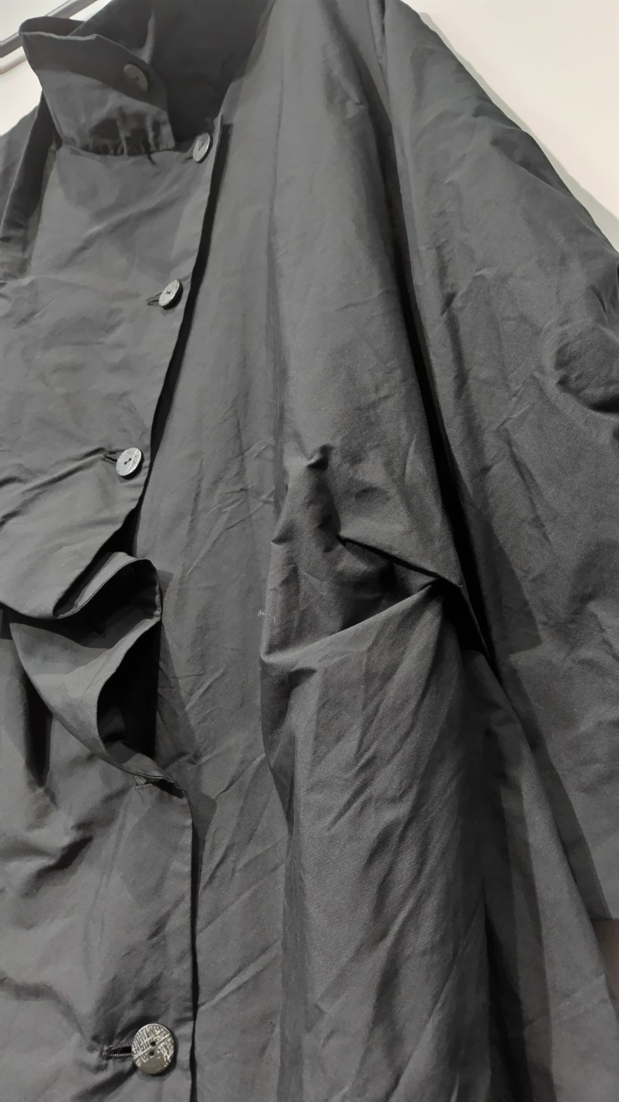 h105◇慈雨じう◇黒 ロングコート アシンメトリー 超変形モード