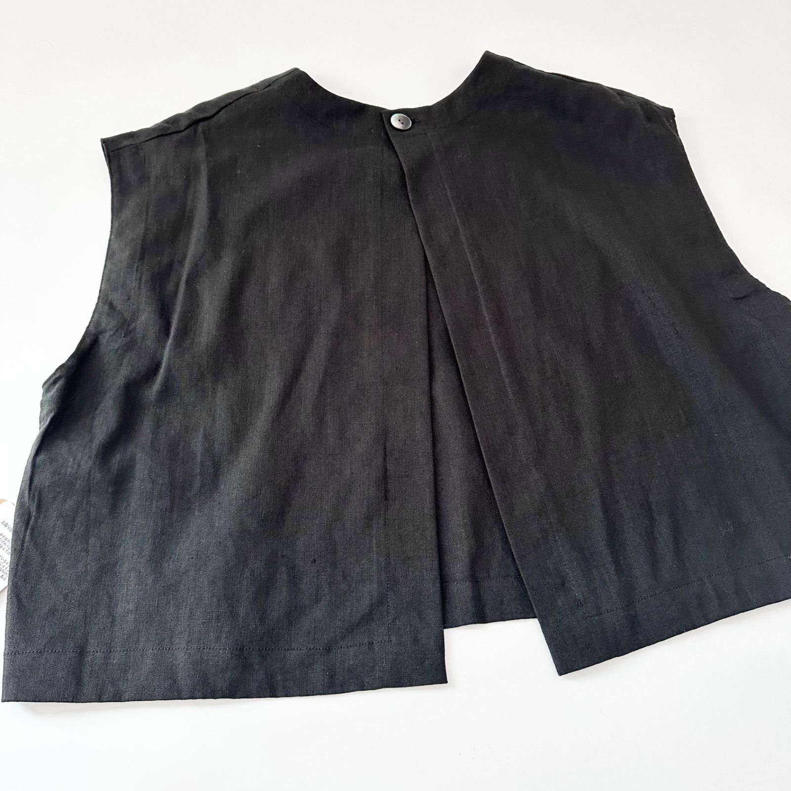 新品タグ付き 25SS BEARDSLEY ビアズリー リネンショートベスト