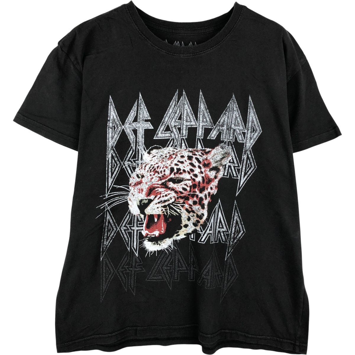 古着 DEF LEPPARD デフレパード レオパード柄 ヒョウ柄 バンドTシャツ バンT メンズXL相当/eaa613401