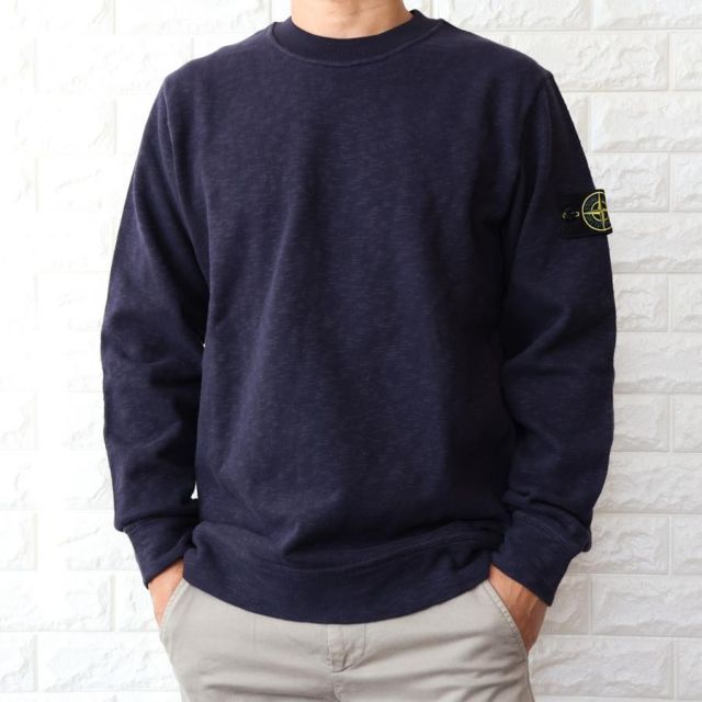 並行輸入品】ストーンアイランド スウェットシャツ メンズ ネイビー