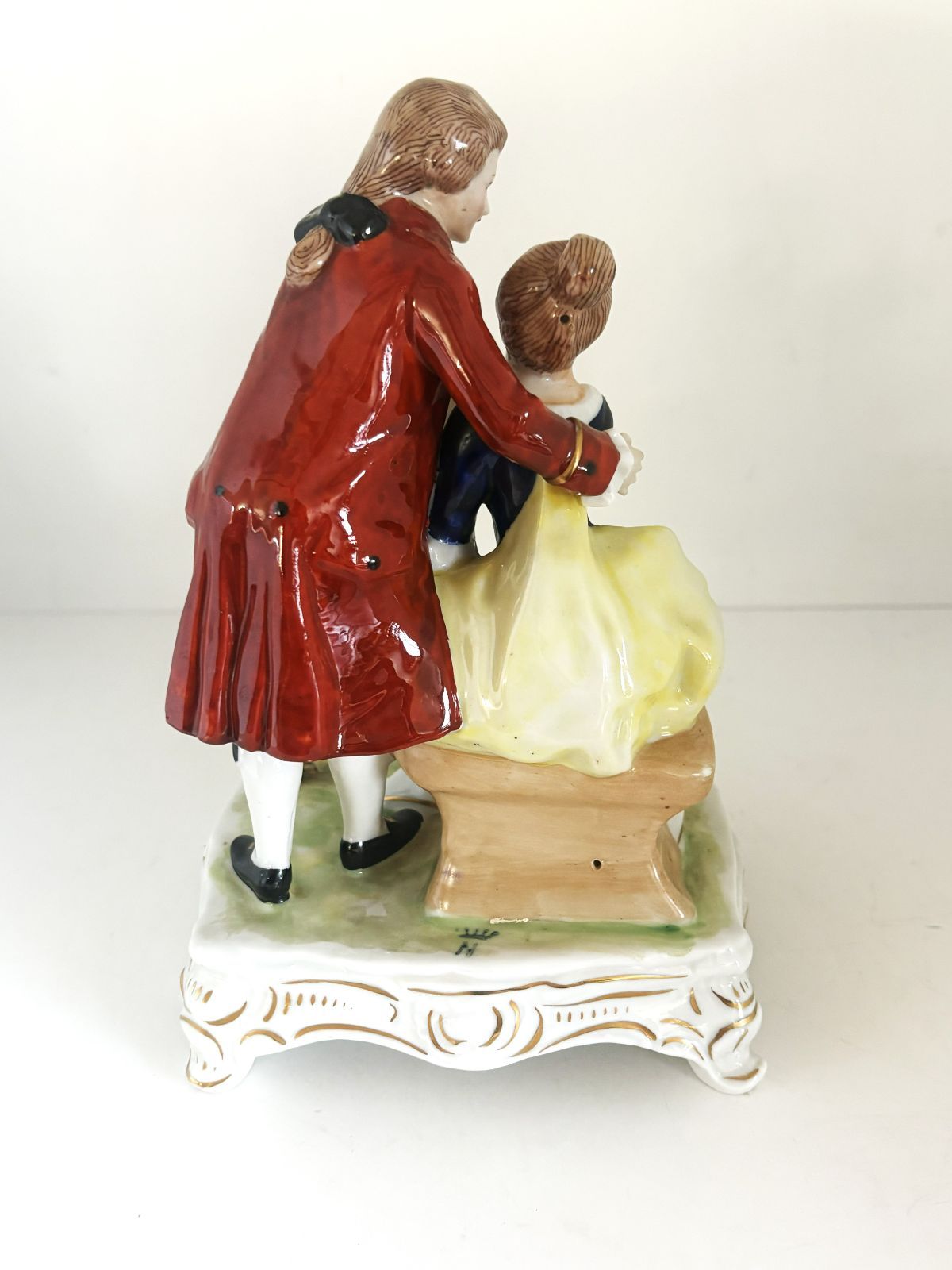 カポディモンテ フィギュリン 陶磁器人形 ヴィンテージ 置物 イタリア