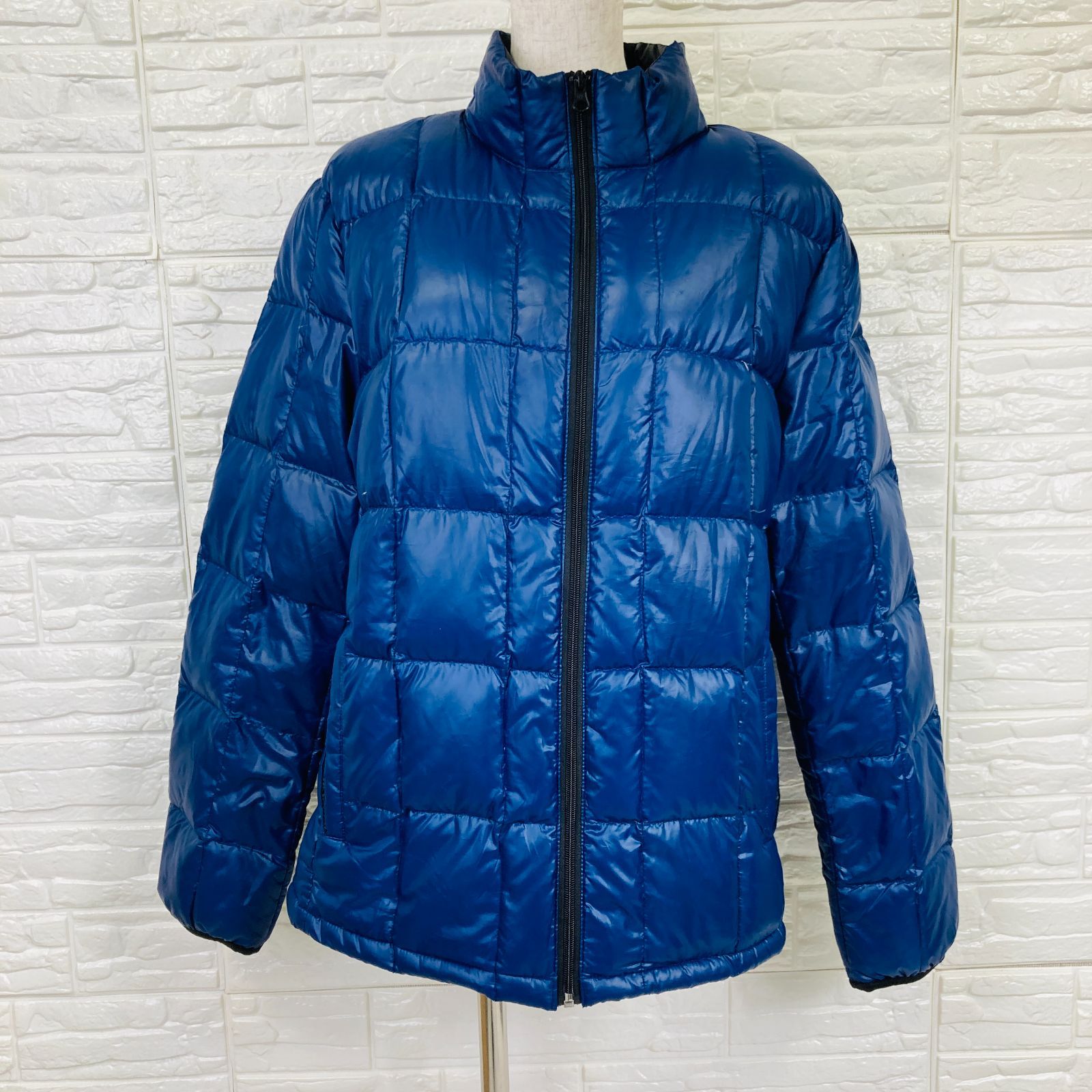 極暖】SELECT DOWN ダウンジャケット Lサイズ ブルー 美濃屋 軽量 6620