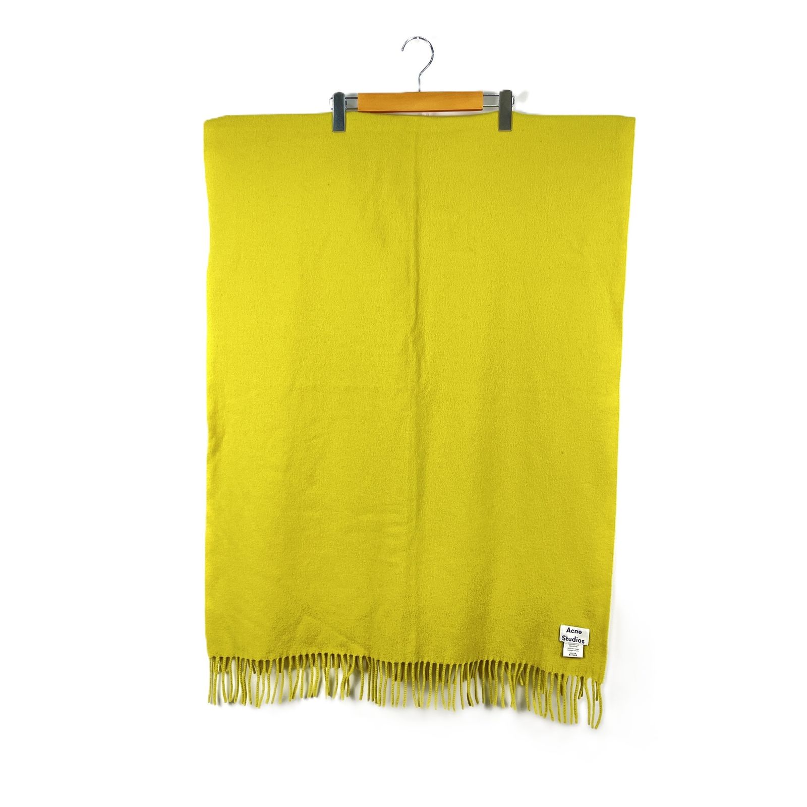 ACNE STUDIOS アクネ ストゥディオズ ウールフリンジマフラー ロゴタグ