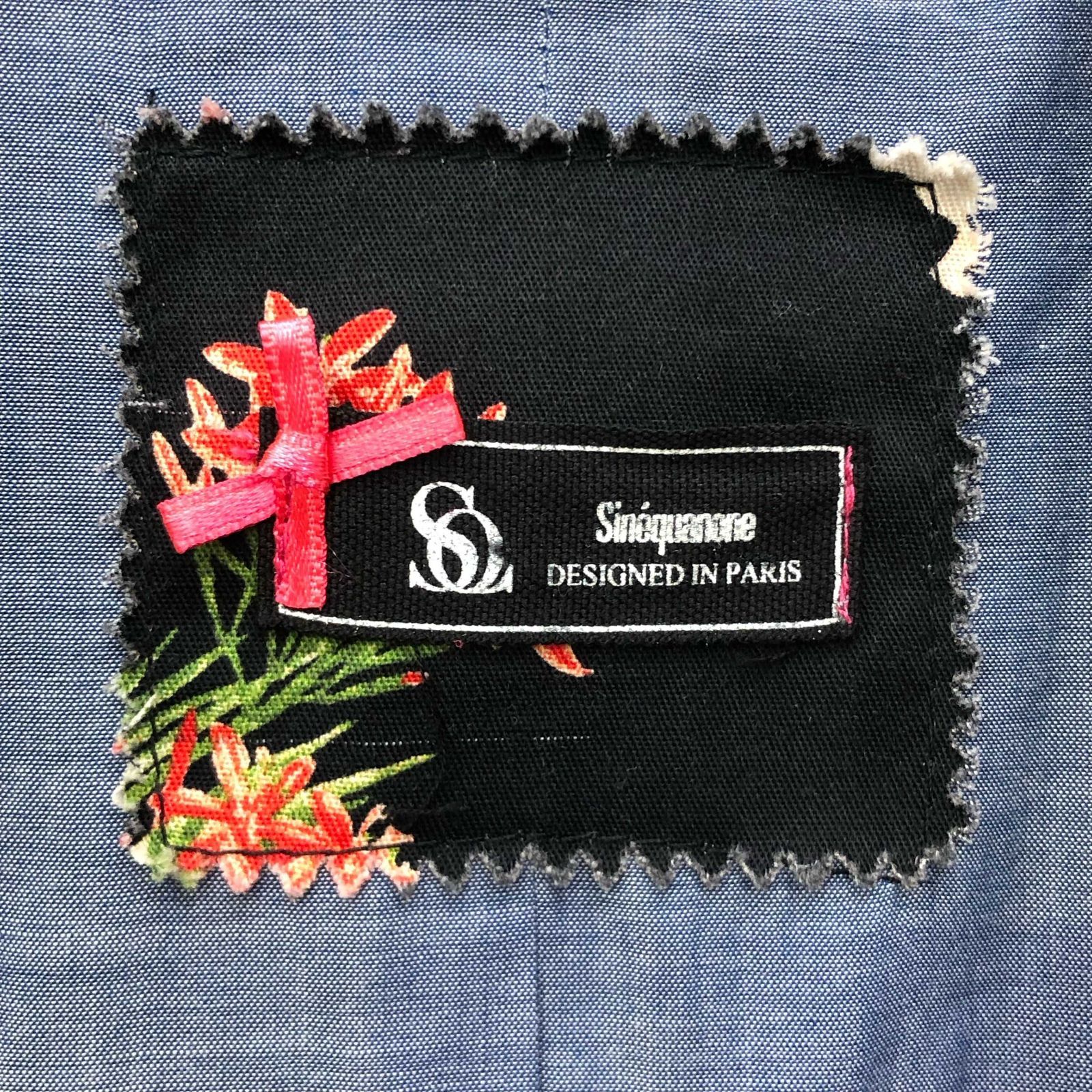 sinequanone シネカノン テーラード ジャケット 38 花柄