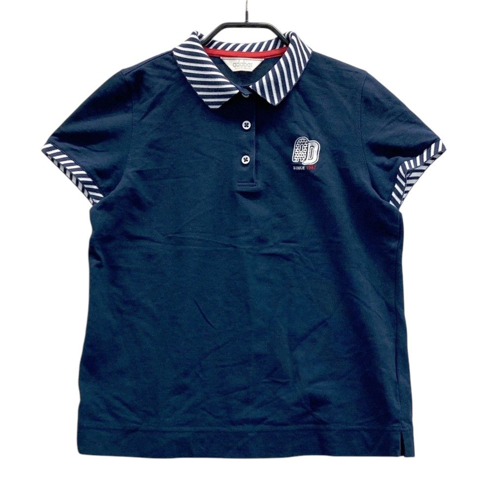 サイズ：40 ADABAT アダバット 半袖ポロシャツ ネイビー系