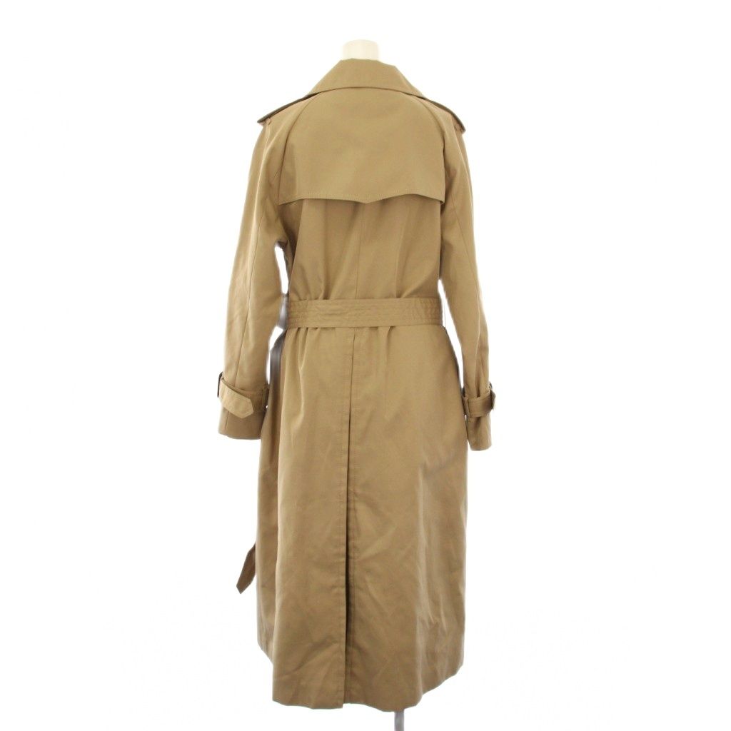 トレンチコート 42 ベージュ ダブルブレスト ベルト付き 長袖 /KH