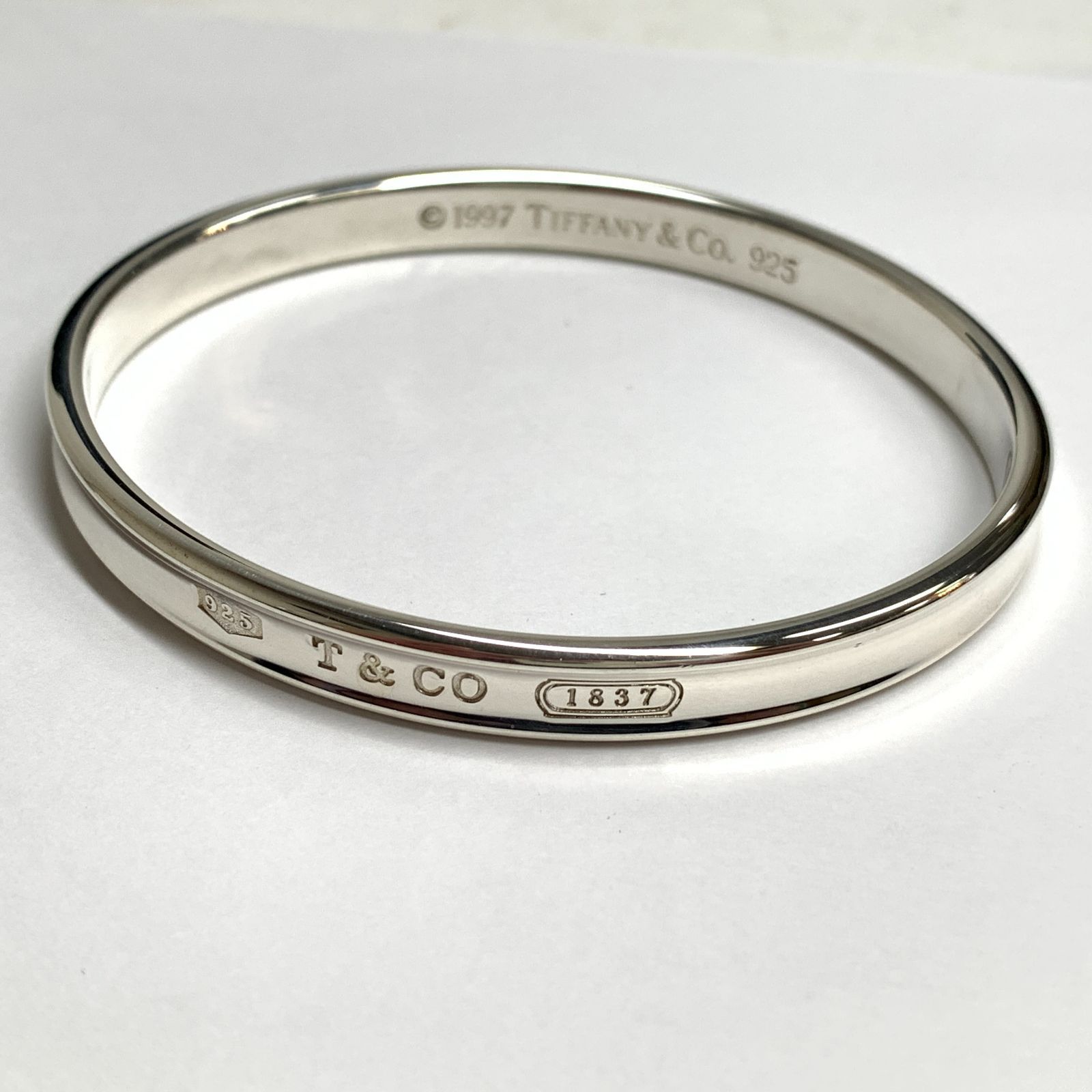 f001 C 39. 【新品磨き済】 TIFFANY＆Co. ティファニー 1837 バングル
