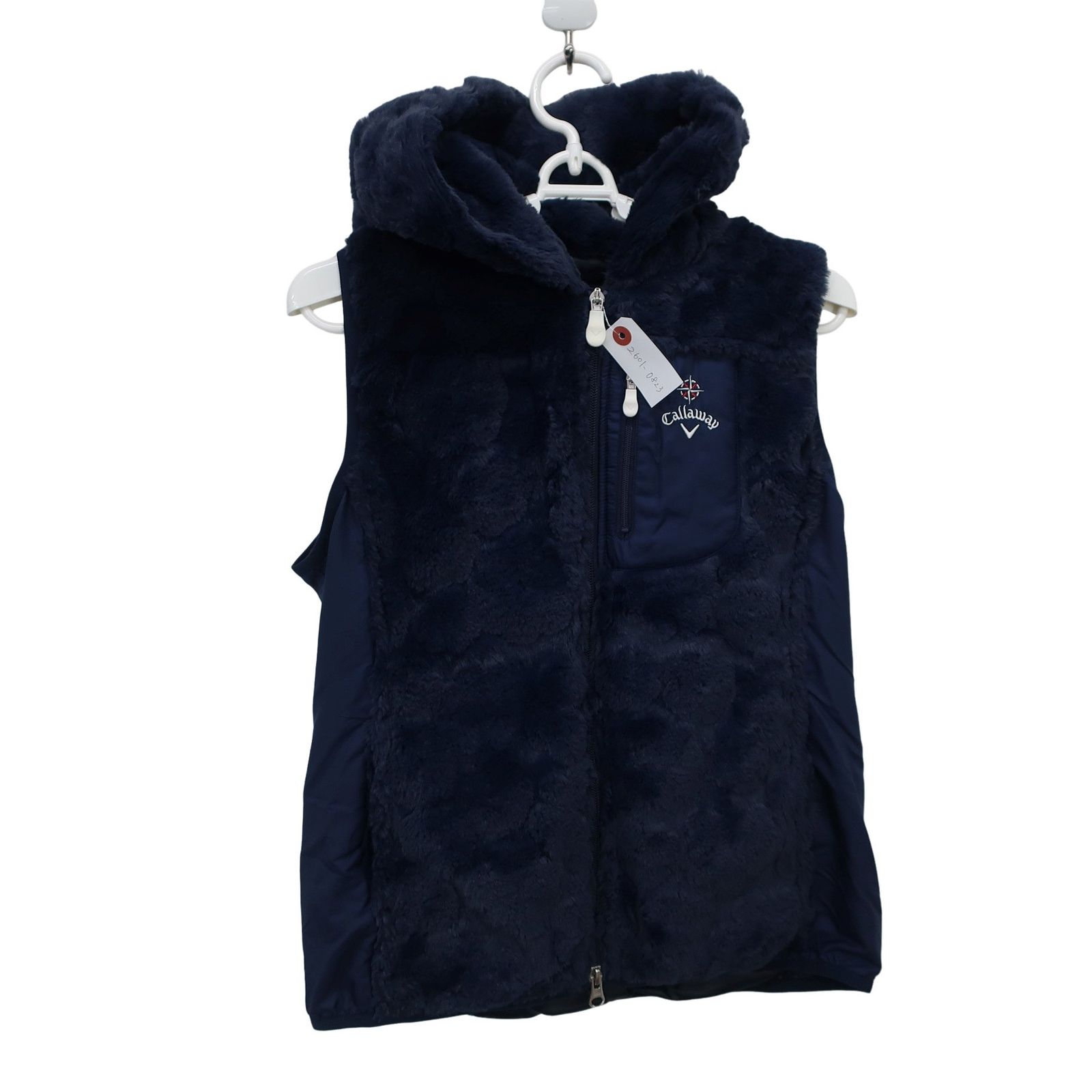 美品】Callaway(キャロウェイ) ボアベスト ネイビー レディース M 241