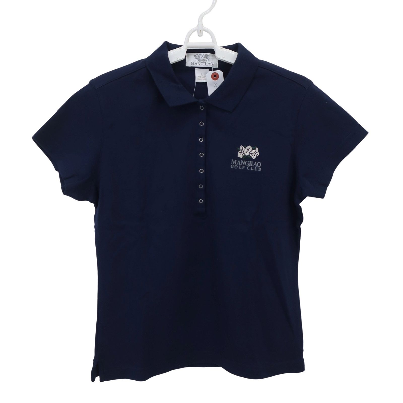 未使用品】MANGILAO ポロシャツ ネイビー レディース L ゴルフウェア