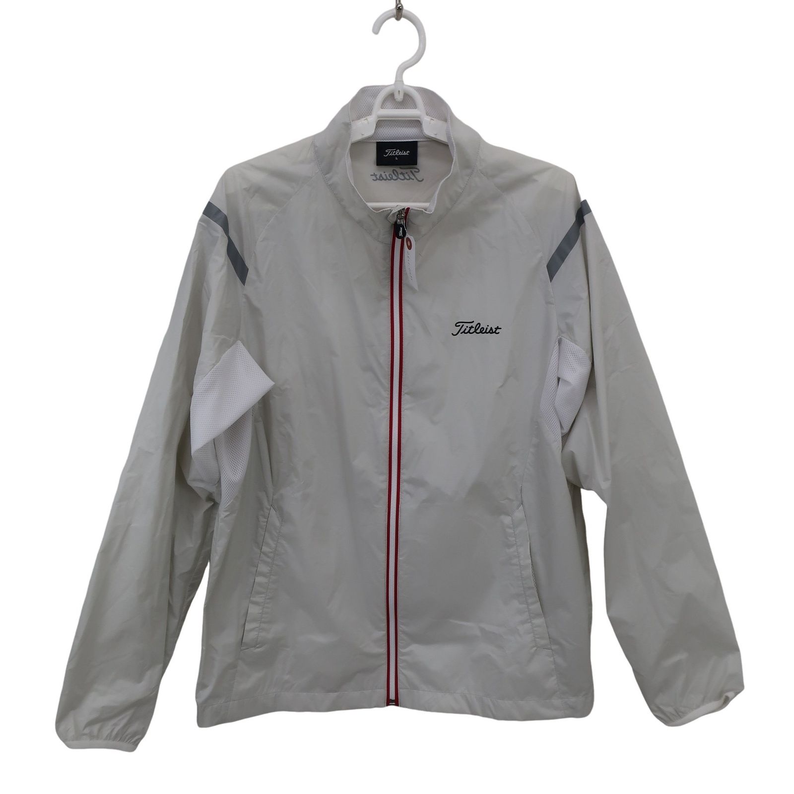 美品】Titleist(タイトリスト) ナイロンジャケット 薄グレー メンズ L