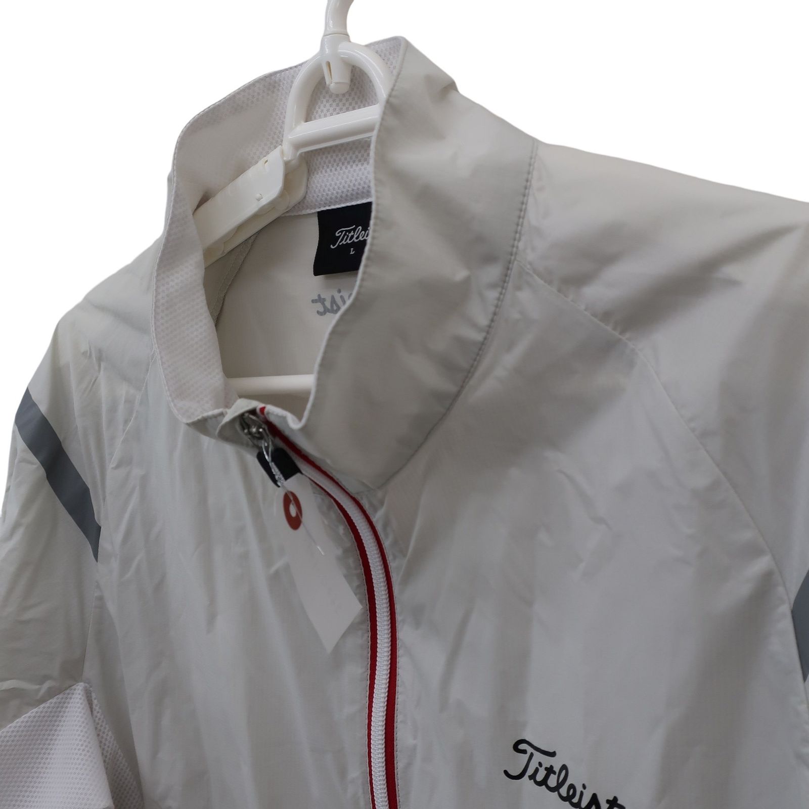 美品】Titleist(タイトリスト) ナイロンジャケット 薄グレー メンズ L