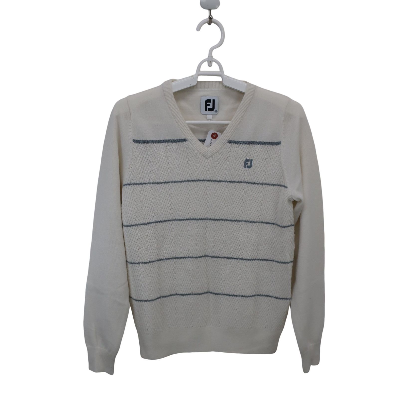 美品】FOOTJOY(フットジョイ) セーター 白 レディース S ゴルフウェア