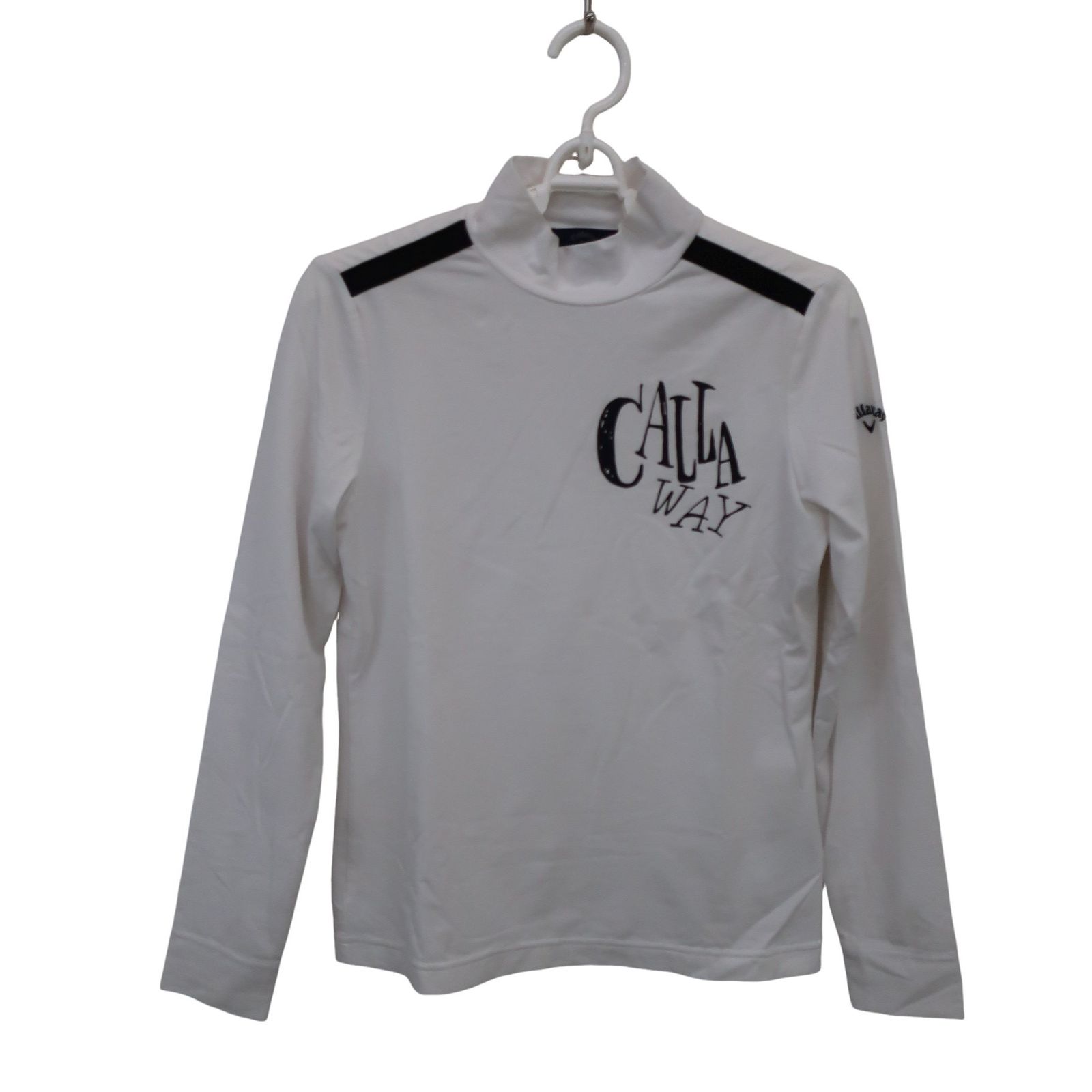 美品】Callaway(キャロウェイ) 長袖モックネックシャツ 白 レディース