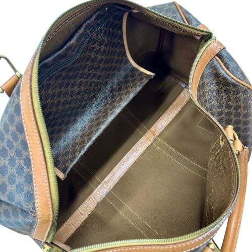 ♪CELINE セリーヌ マカダム柄 トリオンフ ボストンバッグ - メルカリ