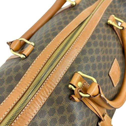 ♪CELINE セリーヌ マカダム柄 トリオンフ ボストンバッグ - メルカリ