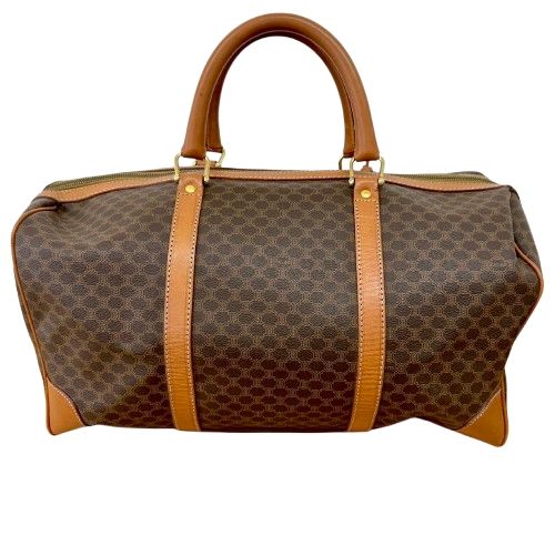 ♪CELINE セリーヌ マカダム柄 トリオンフ ボストンバッグ - メルカリ