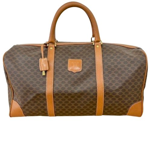 ♪CELINE セリーヌ マカダム柄 トリオンフ ボストンバッグ - メルカリ