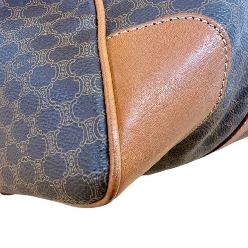 ♪CELINE セリーヌ マカダム柄 トリオンフ ボストンバッグ - メルカリ