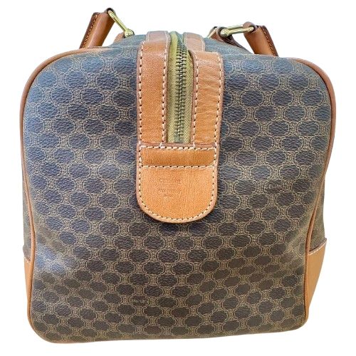 ♪CELINE セリーヌ マカダム柄 トリオンフ ボストンバッグ - メルカリ