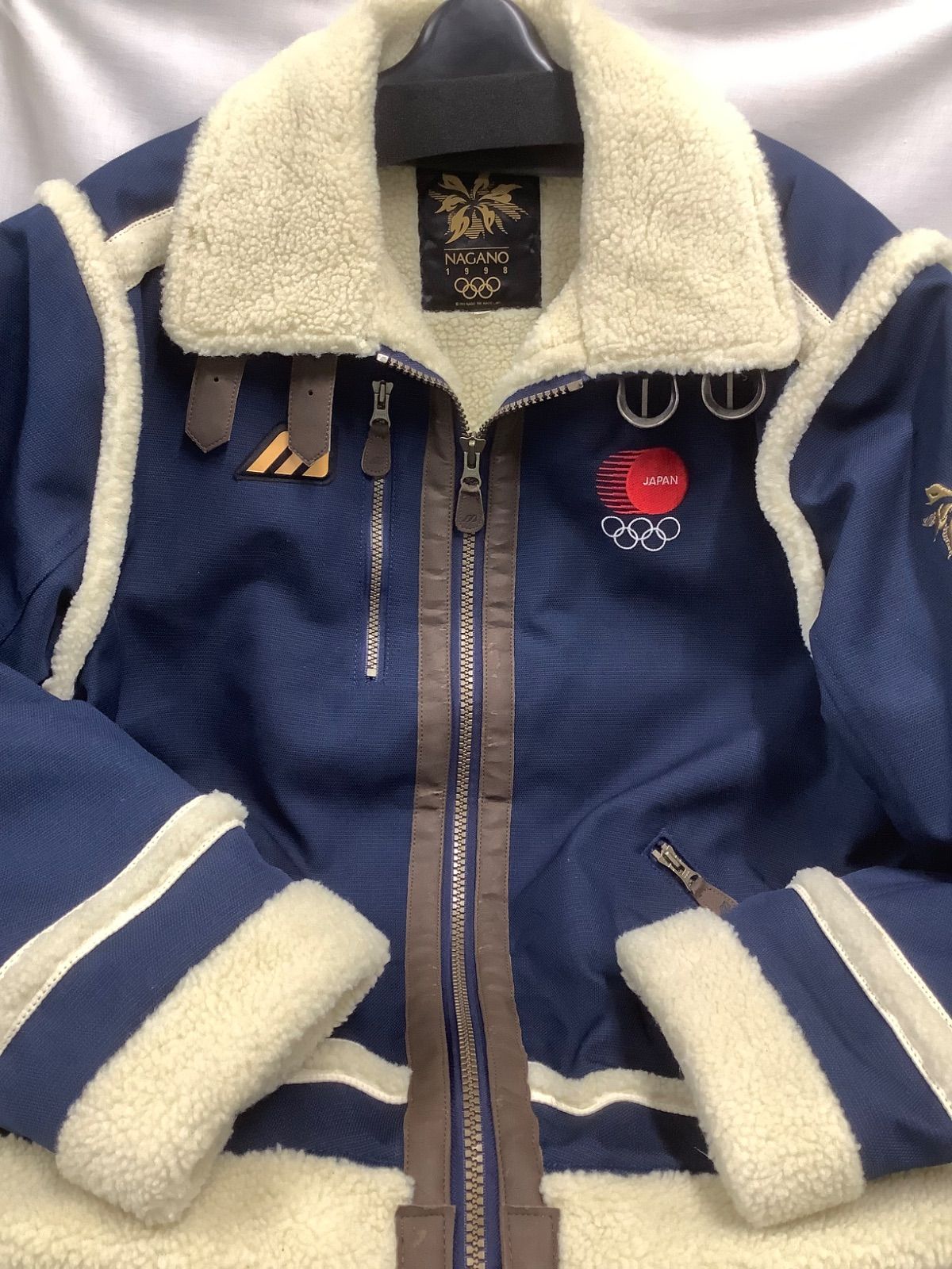 ヴィンテージ訳あり】 MIZUNO 1998年 長野オリンピック 日本代表 ボア