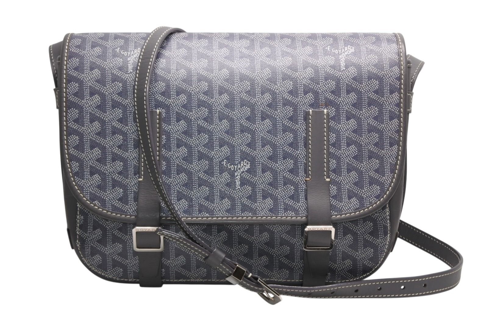 GOYARD ゴヤール ベルヴェデーレMM ショルダーバッグ グレー PVC