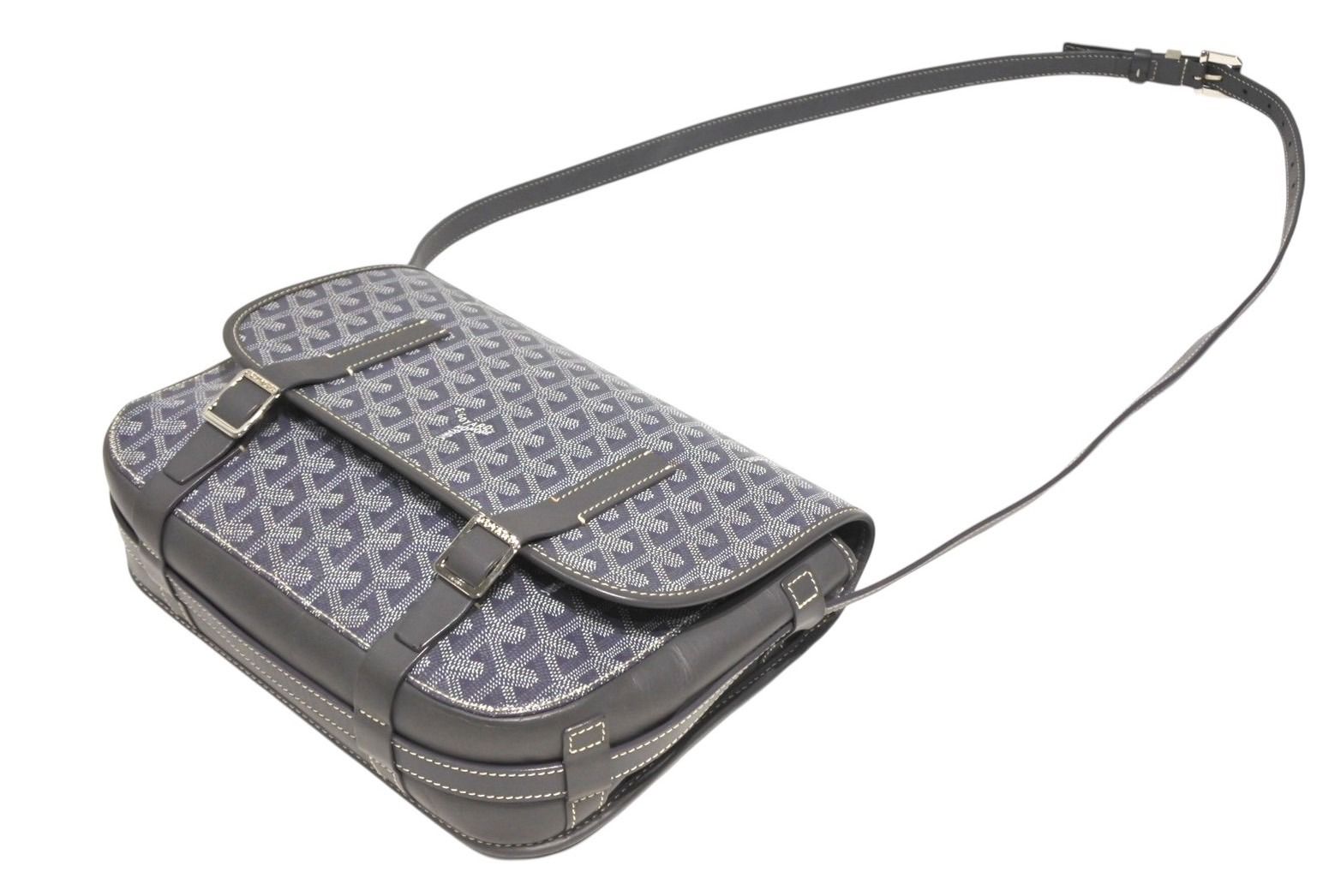 GOYARD ゴヤール ベルヴェデーレMM ショルダーバッグ グレー PVC