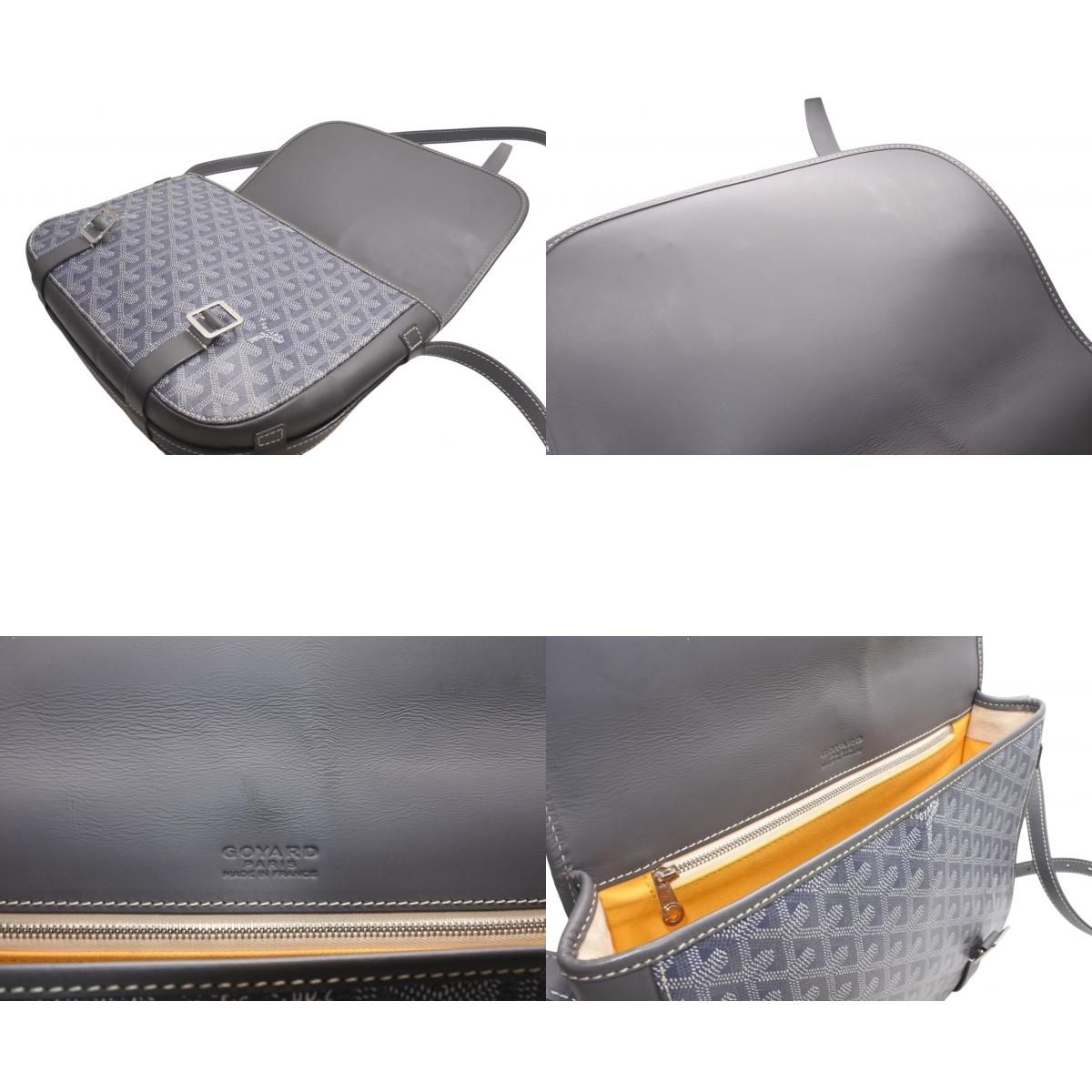 GOYARD ゴヤール ベルヴェデーレMM ショルダーバッグ グレー PVC