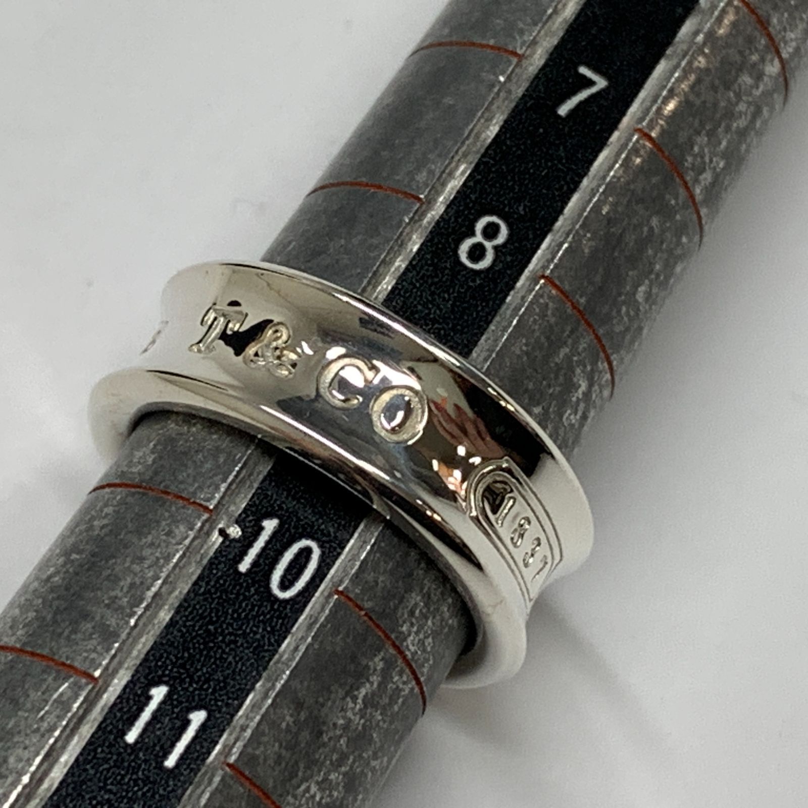 f001 C 43. 【新品磨き済】 TIFFANY＆Co. ティファニー 1837 リング 