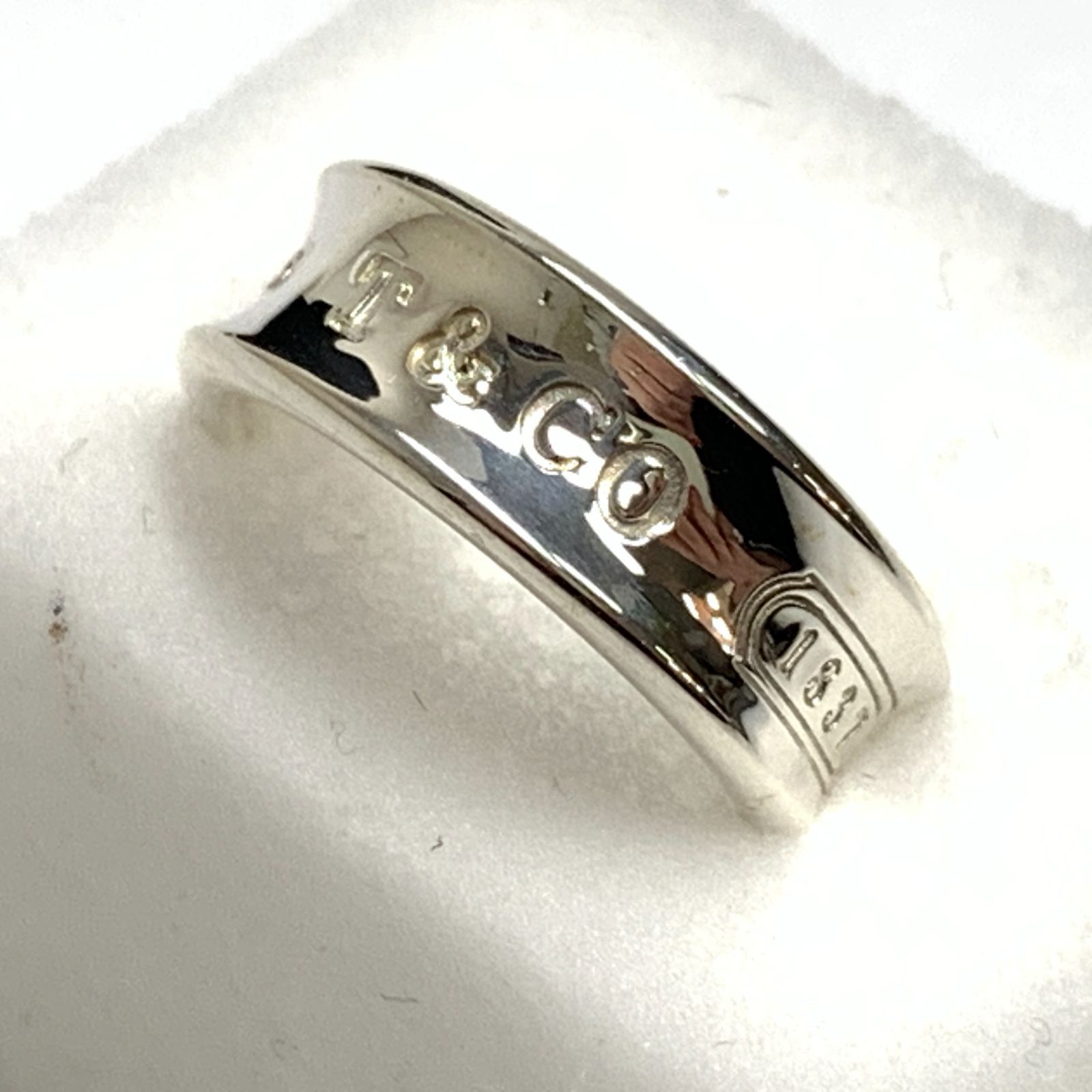 f001 C 43. 【新品磨き済】 TIFFANY＆Co. ティファニー 1837 リング