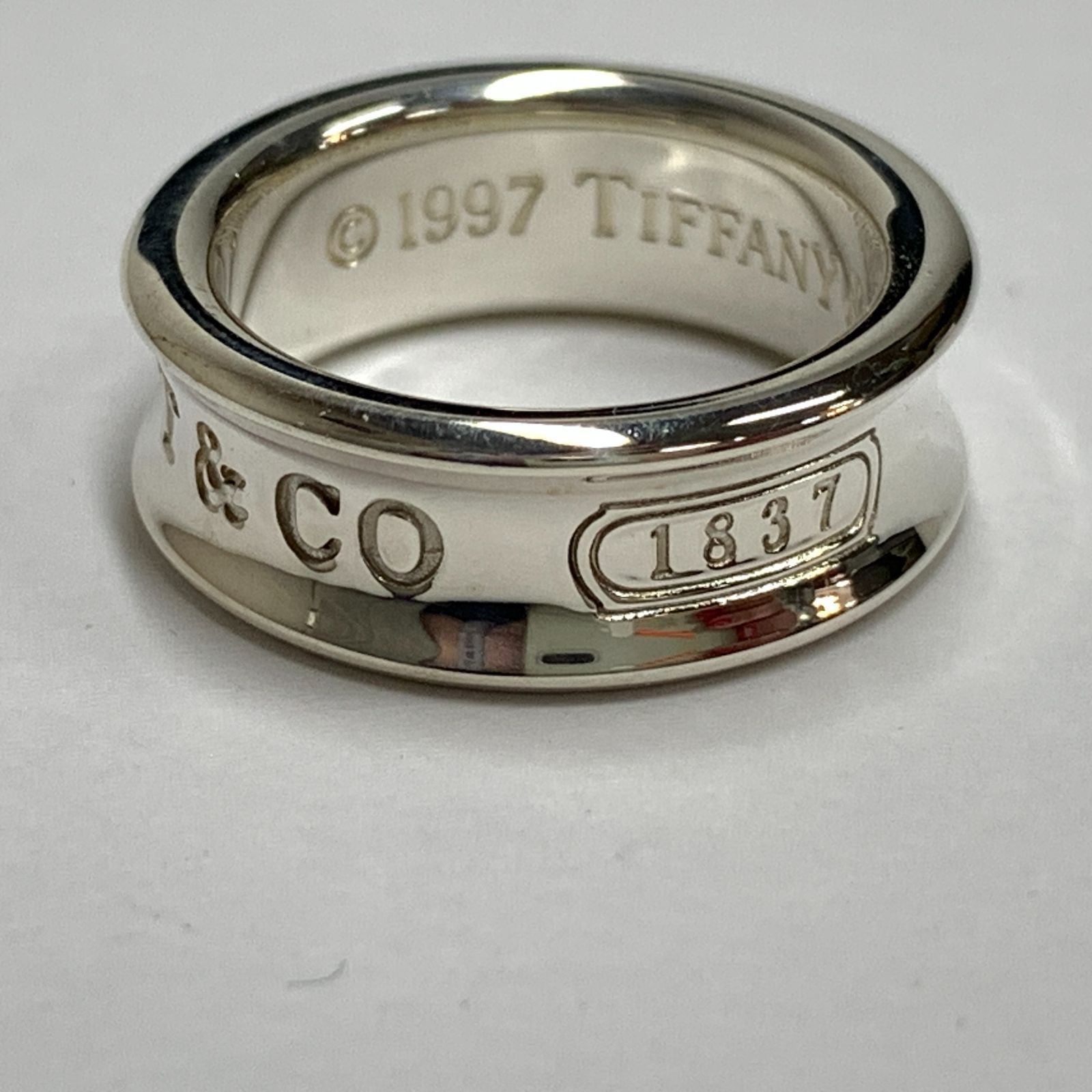 f001 C 43. 【新品磨き済】 TIFFANY＆Co. ティファニー 1837 リング