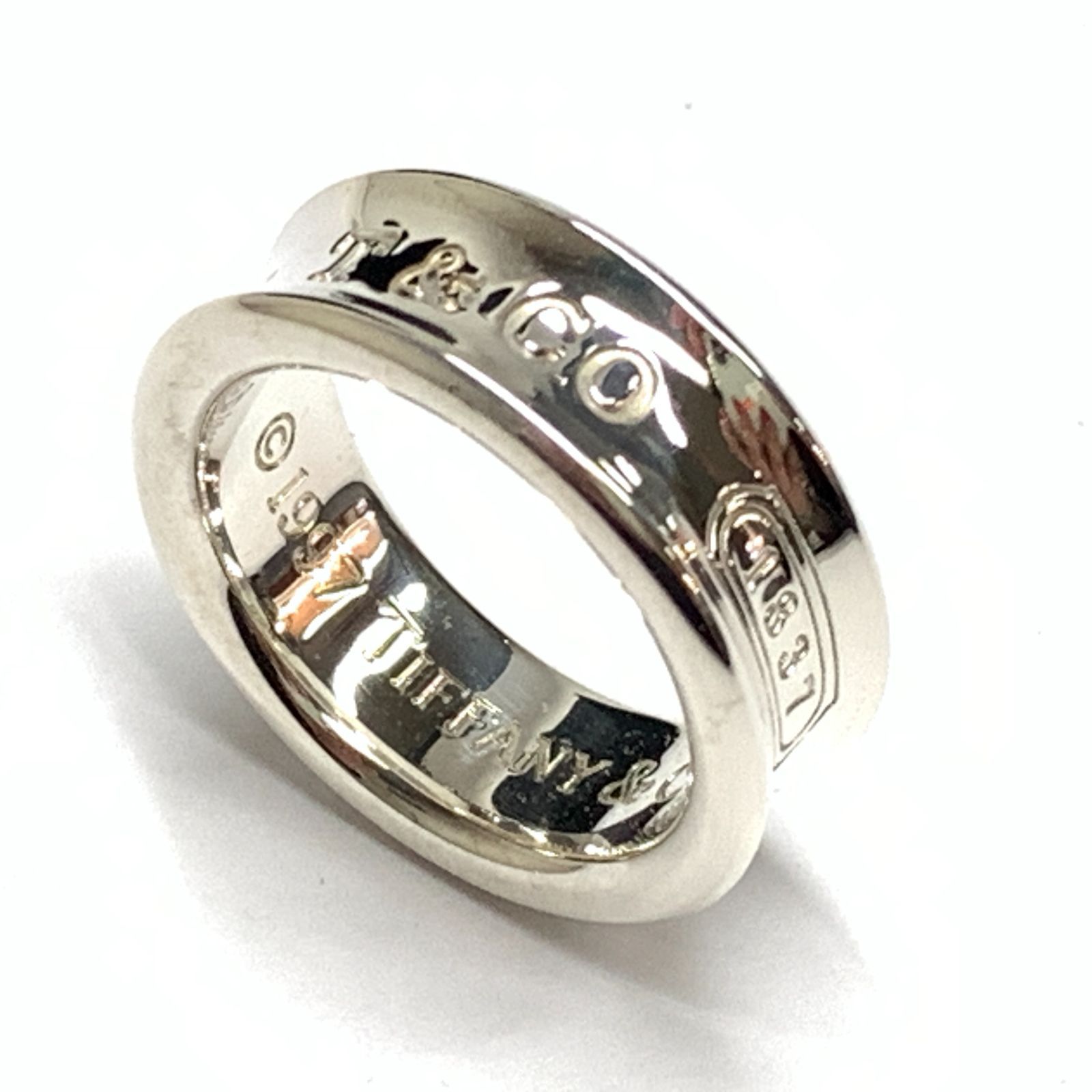 f001 C 43. 【新品磨き済】 TIFFANY＆Co. ティファニー 1837 リング