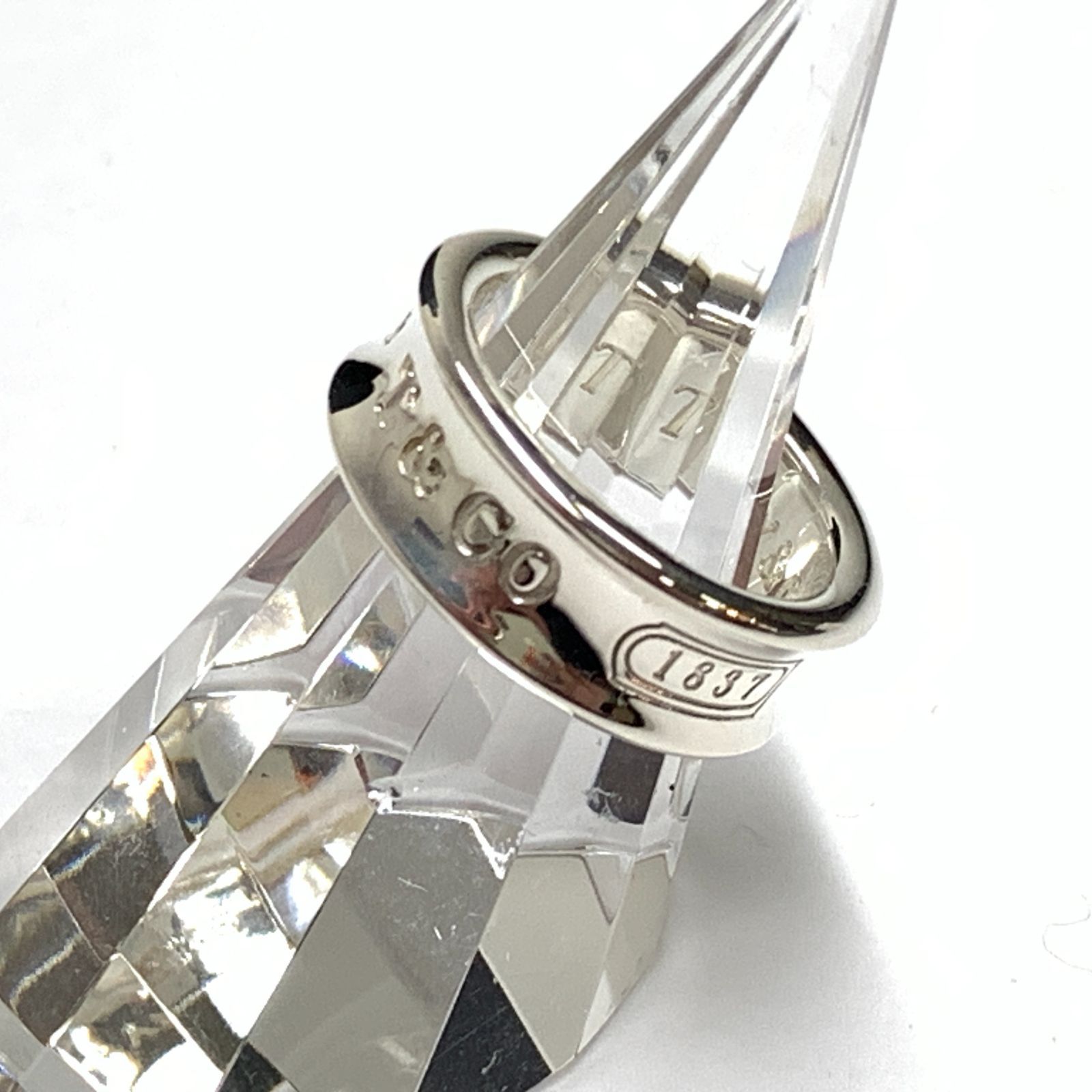 f001 C 43. 【新品磨き済】 TIFFANY＆Co. ティファニー 1837 リング
