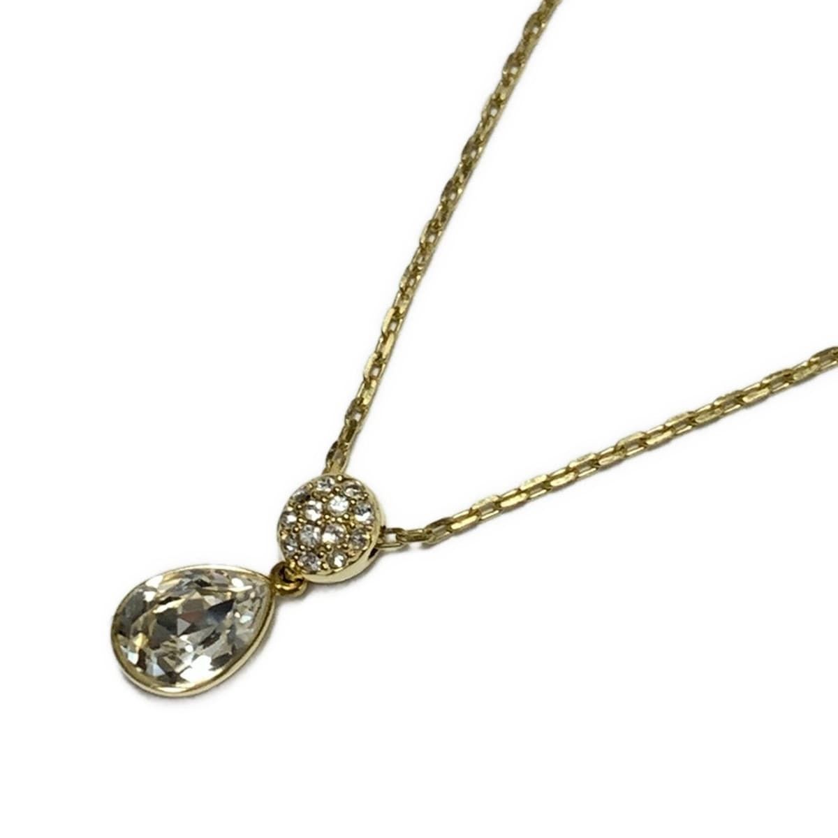 SWAROVSKI(スワロフスキー) ネックレス ゴールド×クリア フラワー 