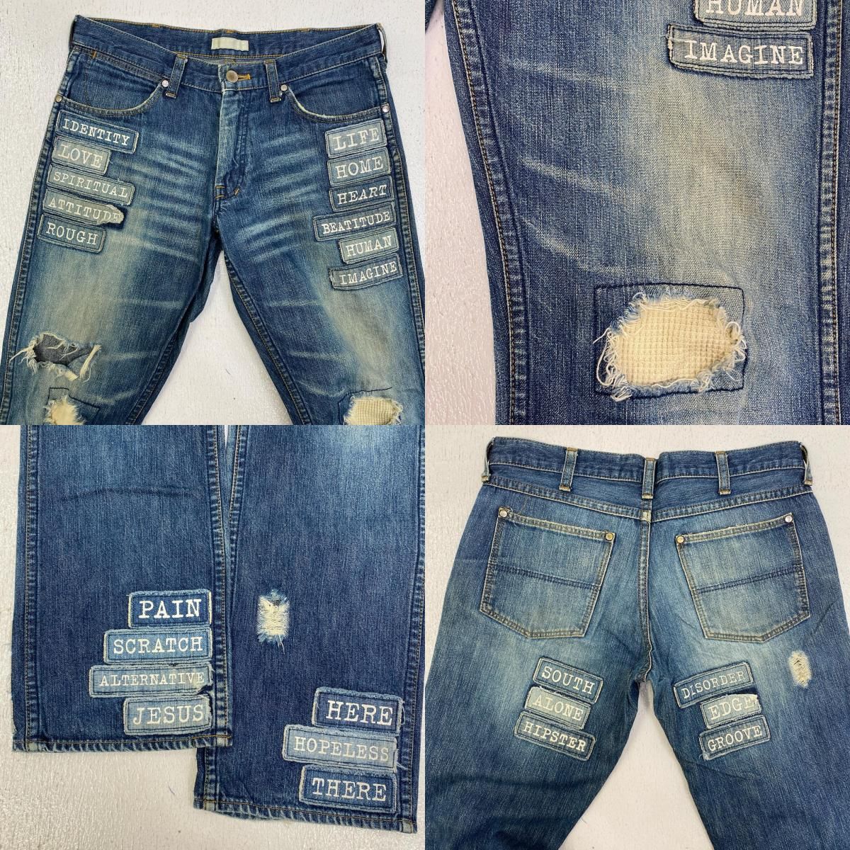 加古川店】 中古 NUMBER(N)INE | ナンバーナイン デニムパンツ パッチ