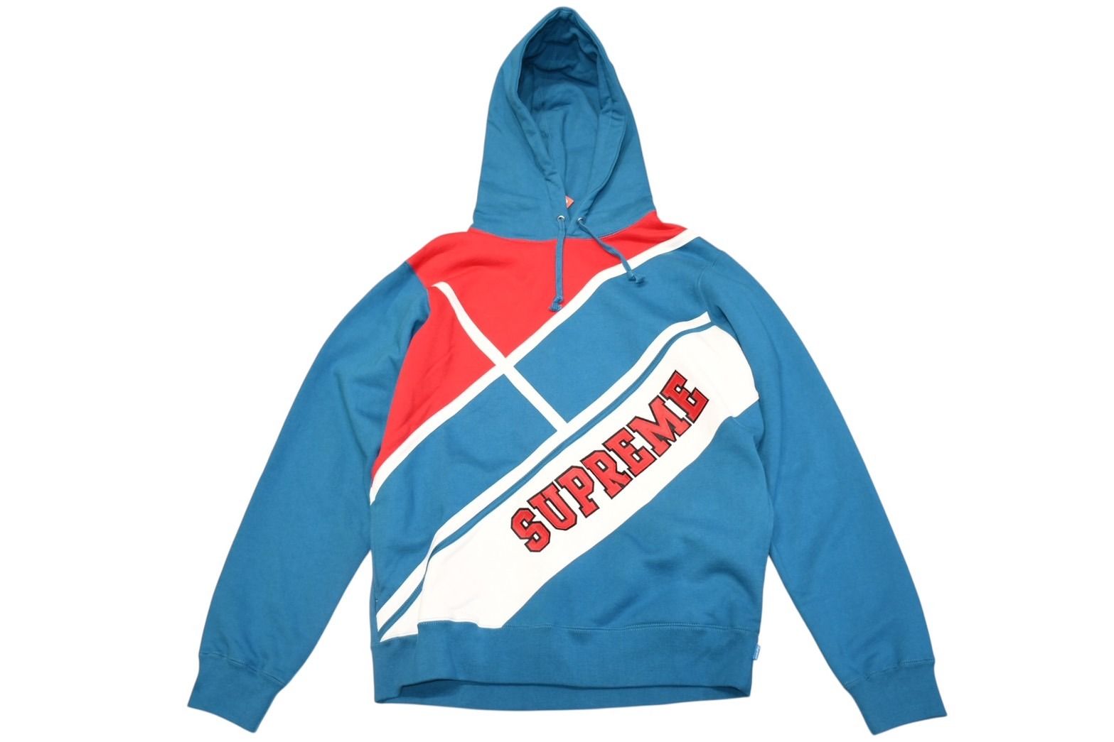 極美品 Supreme シュプリーム 18SS スウェット パーカー Diagonal