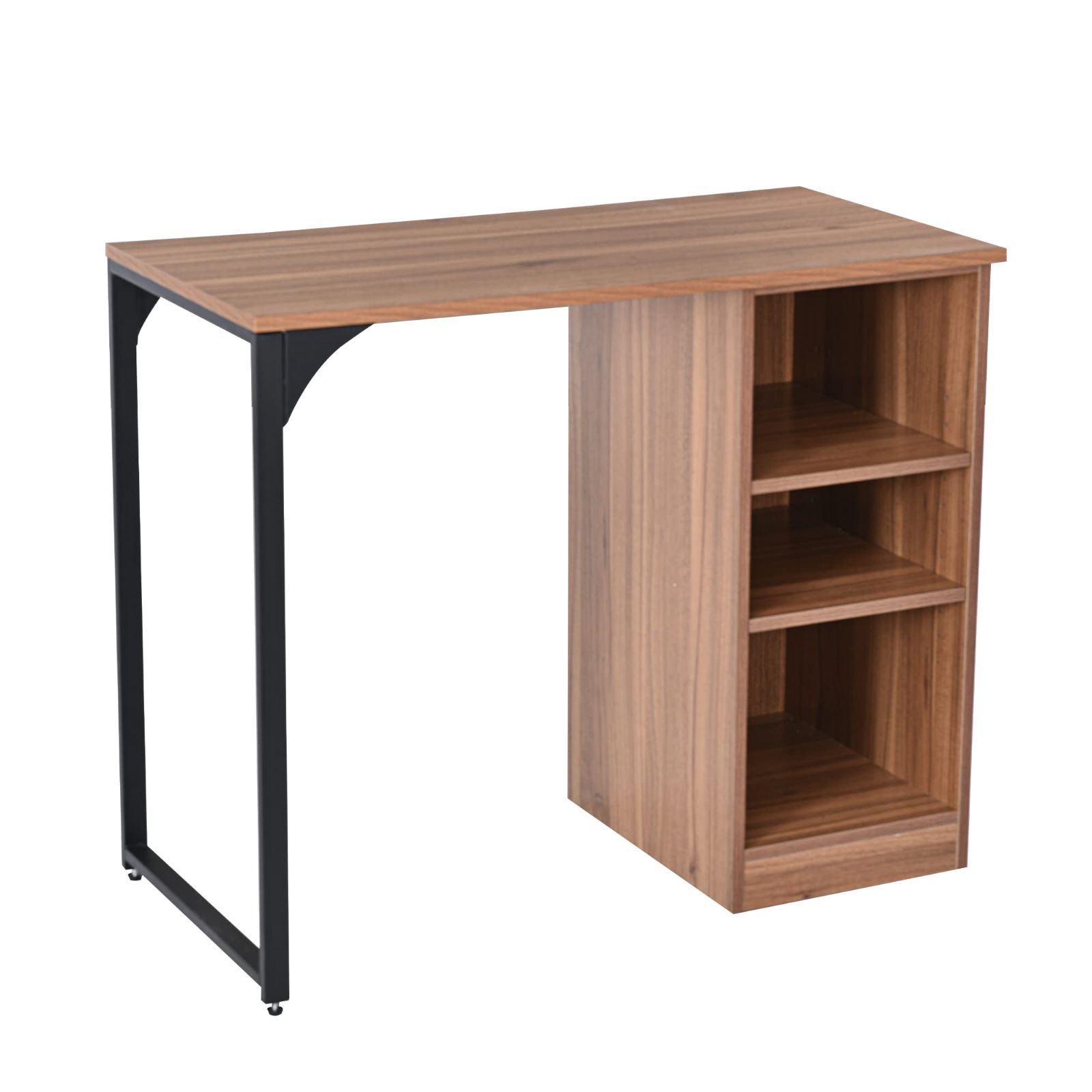 在庫セール】Laovyarw パソコンデスク 3段シェルフ付 オフィスデスク