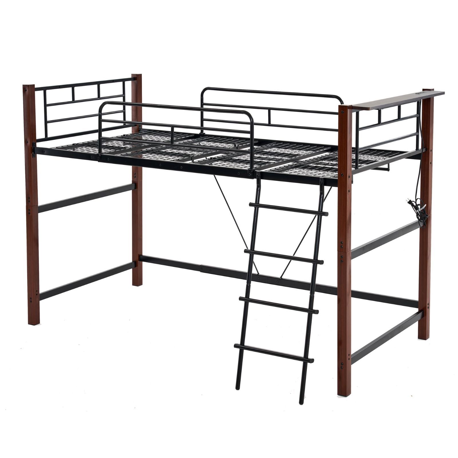 新着商品】ロフトベッド パイプベッド シングル 耐荷重150kg 高さ140cm